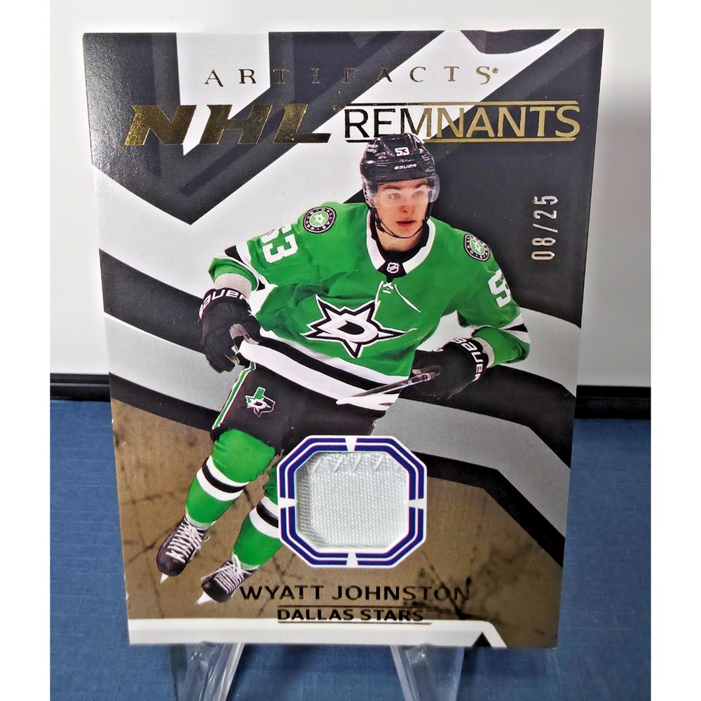2024-25 Artifacts NHL Remnants Premium #NR10 Wyatt Johnston‎ (Patch) 08/25